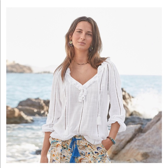 Sundance Tops - Sundance White Blouse, L